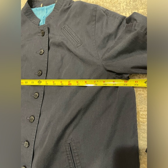 Misty Harbor Buoy Cloth Rain Trench Coat | Rare Vintage 60s Size 18Reg Navy Blue - Picture 10 of 12